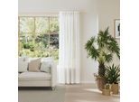Vorhang NEUTEX FOR YOU "NURO", wollweiß, B:139cm H:245cm, Polyester, Gardinen, Bouclé-Optik, criss-cross Struktur, Stickmuster
