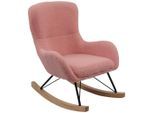 Livetastic Kinder-Schaukelstuhl , Pink , Holz, Metall, Textil , Kautschukholz , massiv , 55x70x63 cm , Bsci , Babymöbel & Kindermöbel, Babyzimmer, Kindersessel & Kindertische