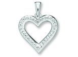 Kettenanhänger ONE ELEMENT "Zirkonia Herz Herz Anhänger aus 925 Silber", silber, Schmuckanhänger, Damen, Silber 925 (Sterlingsilber), Kettenanhänger, Zart & emotional – ein Geschenk, das von Herzen kommt