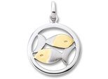 Sternzeichenanhänger ONE ELEMENT "Fische Sternzeichen Anhänger aus 925 Silber", silber, Schmuckanhänger, Damen, Fische, Silber 925 (Sterlingsilber), Sinnbild Ihrer Persönlichkeit – eine schöne Idee zum Verschenken