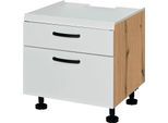 Unterschrank EXPRESS KÜCHEN "ARTA", weiß, B:60cm H:207cm T:58cm, Holzwerkstoff, Schränke, Unterschrank, vormontiert