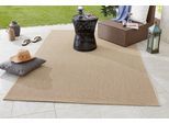 Teppich HANSE HOME "Match" Gr. 2, beige, B:80cm H:8mm L:150cm, Kunstfaser, Teppiche, Teppich, In-& Outdoor, Kurzflor, Läufer, Modern, Unifarben, Wohnzimmer, Balkon