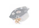 Moni Baby Anti-Kolik-Gürtel, Kirschkernkissen, Wärmekissen, Thermo-Gürtel grau Sterne