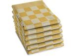 Geschirrtuch DDDDD "Barbeque, 65x65 cm, aus 100% Baumwolle, Jacquard-Gewebe", gelb, B:65cm L:65cm, 100% Baumwolle, Geschirrtücher, Geschirrtuch, optimale Feuchtigkeitsaufnahme und langlebige Qualität