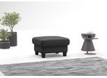 Polsterhocker HOME AFFAIRE "Varese", schwarz, B:77cm H:49cm T:67cm, Hocker, Polsterhocker, Kreuznaht in beige