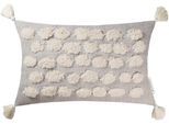 Dekokissen TOM TAILOR HOME "Tufted Blobs" Gr. 1, beige (natur, champagner, beige, gepunktet), B:30cm L:50cm, Leinen, Polyester, Dekokissen_Sitzkissen_Kissenhüllen