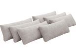 Sofakissen OTTO HOME "Mikado", grau (hellgrau), B:65cm H:25cm T:10cm, 100% Polyester, Polsterauflagen, Sofakissen, 3,5,6,7-teilige Kissen-Sets zur Auswahl