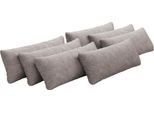Sofakissen OTTO HOME "Mikado", grau (taupe), B:65cm H:25cm T:10cm, 100% Polyester, Polsterauflagen, Sofakissen, 3,5,6,7-teilige Kissen-Sets zur Auswahl
