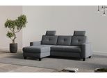 Ecksofa HOME AFFAIRE "Varese", grau, B:239cm H:91cm T:164cm, 100% Polyester, Sofas, Ecksofa, wahlweise mit Bettfunktion und Bettkasten