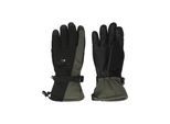 Skihandschuhe WHISTLER "Fenwick", Damen, Gr. L, schwarz (schwarz, grün), 94% Polyester, 6% Elasthan, unifarben, Handschuhe, mit touchscreen-kompatiblen Fingerspitzen