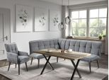 Eckbank EXXPO - SOFA FASHION "Mocca Essbank, Sitzbank", anthrazit, B:240cm H:94cm T:161cm, Sitzbänke, Eckbank, hoher Sitzkomfort, bequem und elegant, hochwertige Detailverarbeitung