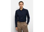 Businesshemd OLYMP "OLYMP Level Five 24/Seven, body fit, New York Kent", Herren, Gr. 41, Normaler Arm, marine, 92% Baumwolle, 8% Elasthan, Hemden