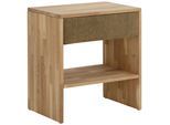 Nachttisch OTTO HOME "Callum", braun (bronzo, natur, natur), B:60cm H:65,5cm T:42cm, 100% Polyester (recycelt), Tische, Nachttisch, passend zur Boxspringbett-Serie Jelle
