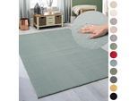 Teppich MY HOME "Arabell, Kunstfellteppich, Felloptik, waschbar", blau, B:120cm H:16mm L:160cm, Polyester, Teppiche, Teppich, flauschig, kuschelig, Anti-Rutsch-Unterseite, Wohnzimmer, Schlafzimmer