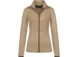 Fleecejacke LPO "Damen Fleecejacke Perle", Damen, Gr. 36 (S), beige (crockery), Wirkware: Stretch Grid Fleece - 93% PES, 7% EL, Jacken Fleecejacke