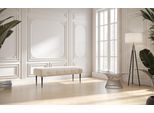 2-Sitzer HOME AFFAIRE "Amber", beige (creme), B:119cm H:52cm T:54cm, 90% Polyester, 10% Polyamid, Sofas, mit Knopfheftung,in verschieden Stoffarten