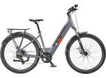 E-Bike TELEFUNKEN "E-City SUV300" Gr. 46, schwarz (basaltgrau, schwarz), Elektrofahrräder, 45,7cm, 27,5 Zoll (69,85cm), Pedelec, Elektrofahrrad, Damen u. Herren, innerhalb StVZO, 27,5 Zoll