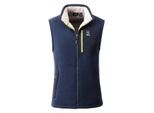 Fleeceweste LPO "Ravin", Damen, Gr. XXL, blau (navy), 100% Polyester, regular fit, Westen Fleeceweste, mit Langhaarfleece