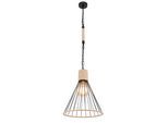 GLOBO LIGHTING Hängeleuchte "HALIA", schwarz matt, Ø 35cm H: 140cm, 1 Stk., Leuchten, Hängelampe Metallstäbe schwarzer Kette DM 35cm Esszimmer Esstischlampe, Hängeleuchte