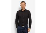 Businesshemd OLYMP "OLYMP No. Six 24/Seven, super slim, Urban Kent", Herren, Gr. 45, Normaler Arm, schwarz, 92% Baumwolle, 8% Elasthan, Hemden