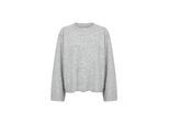 Strickpullover SOYACONCEPT "Soya Concept Sweater SC_ORLEAN", Damen, Gr. L, 99110 lt grau melange, Obermaterial: 74% Polyacryl, 24% Polyester, 2% Elasthan, Pullover Strickpullover