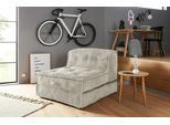 Sessel HOME AFFAIRE "Pia", grau (beigegrau), B:83cm H:77cm T:83cm, 100% Polyester, Sessel, Sessel, Loungesessel aus Cord, in 2 Größen, Pouf-Funktion.