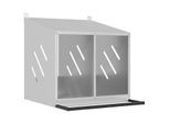 VidaXL Hühner-Nistkasten silber 64 cm, 54 cm, 59,5 cm