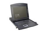Digitus Modularisierte 43,2 cm (17 ") TFT-Konsole ohne Tastatur, ohne KVM-Modul, RAL 9005 schwarz