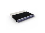 Patchbox patchbox.one Kabeleinzugssystem 8RU/STP (0,8 m) mit 24 Kassetten, Patchkabel Cat. 6a, U/FTP, PoE, Kabel violett
