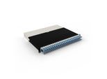 Patchbox patchbox.one Kabeleinzugssystem 8RU/STP (0,8 m) mit 24 Kassetten, Patchkabel Cat. 6a, U/FTP, PoE, Kabel blau