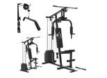 ArtSport Kraftstation ProfiGym 2000 Set mit Latzugstange, Butterflystange & Seilzug – 40kg Gewichte