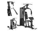 ArtSport Kraftstation ProfiGym 3000 mit 14 Gewichten, 77 kg - Bizeps, Lattzug, Butterfly - Schwarz