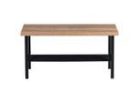 Garderobenbank, Schwarz, Eiche, Metall, 80x41x30 cm, Garderobe, Garderobenbänke