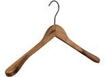 Kleiderbügel PIEPERCONCEPT "Vintage 7209", braun, B:45cm H:25,5cm T:3,7cm, Massivholz, Metall, Kleiderbügel, Kleiderbügel