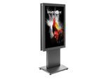 Hagor vis-it® HP Floorbase 43" Indoorstele Portrait inkl. Schutzglasscheibe