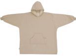 Wohndecke S.OLIVER "s.Oliver Lounge Hoodie", beige, B:110cm L:100cm, Polyester, Wohndecken, Wohndecke, mit Kapuze, Ärmeln und Tasche