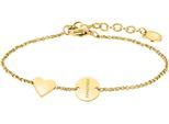 Armband LIEBESKIND BERLIN "Schmuck Edelstahl Together Today Everyday Herz", gold (gelbgoldfarben), Armbänder, Damen, 20cm, Edelstahl, Armband