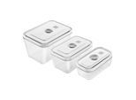 ZWILLING Fresh & Save Vakuum Boxset, S/M/L / 3-tlg, Glas, Grau