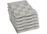 Geschirrtuch DDDDD "Barbeque, 65x65 cm, aus 100% Baumwolle, Jacquard-Gewebe", grau (taupe), B:65cm L:65cm, 100% Baumwolle, Geschirrtücher, Geschirrtuch, optimale Feuchtigkeitsaufnahme und langlebige Qualität