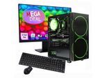 GAMEMAX Gaming-PC-Komplettsystem "MegaDeal Black Hole 2712 Intel i5 14400F 16GB 1TB SSD RTX 5060Ti", Energieeffizienz: E (A-G), schwarz, Microsoft Windows 11 Home (64 Bit), 16 GB RAM 1.000 GB SSD, Computer_Komplettsysteme, Windows 11 + MSI PRO MP273A Monitor, 69cm (27")