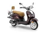 Motorroller LUXXON "LuXXon Cruiser Motorroller (45 km/h), 50 ccm", coffee, Motorroller, ohne Topcase, 45 km/h, Euro 5, EFI, 2,9 PS, Retro-Design, Staufach, Roller, Scooter, Chopper, B:88cm H:109cm L:189cm