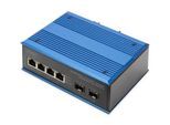 Digitus Industrieller 4+2-Port Gigabit Ethernet PoE Switch