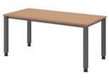 HAMMERBACHER höhenverstellbarer Schreibtisch VQS16/N/G nussbaum