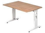 HAMMERBACHER höhenverstellbarer Schreibtisch VOS12/N/W nussbaum