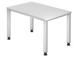 HAMMERBACHER höhenverstellbarer Schreibtisch VQS12/W/S weiß