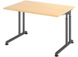 HAMMERBACHER höhenverstellbarer Schreibtisch VZS12/3/G ahorn