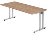 HAMMERBACHER Schreibtisch VNS19/N/S nussbaum