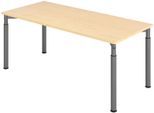HAMMERBACHER höhenverstellbarer Schreibtisch VYS19/3/G ahorn