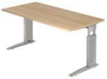 HAMMERBACHER höhenverstellbarer Schreibtisch VUS16/E/S eiche