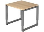 HAMMERBACHER höhenverstellbarer Schreibtisch VRS08/E/G eiche